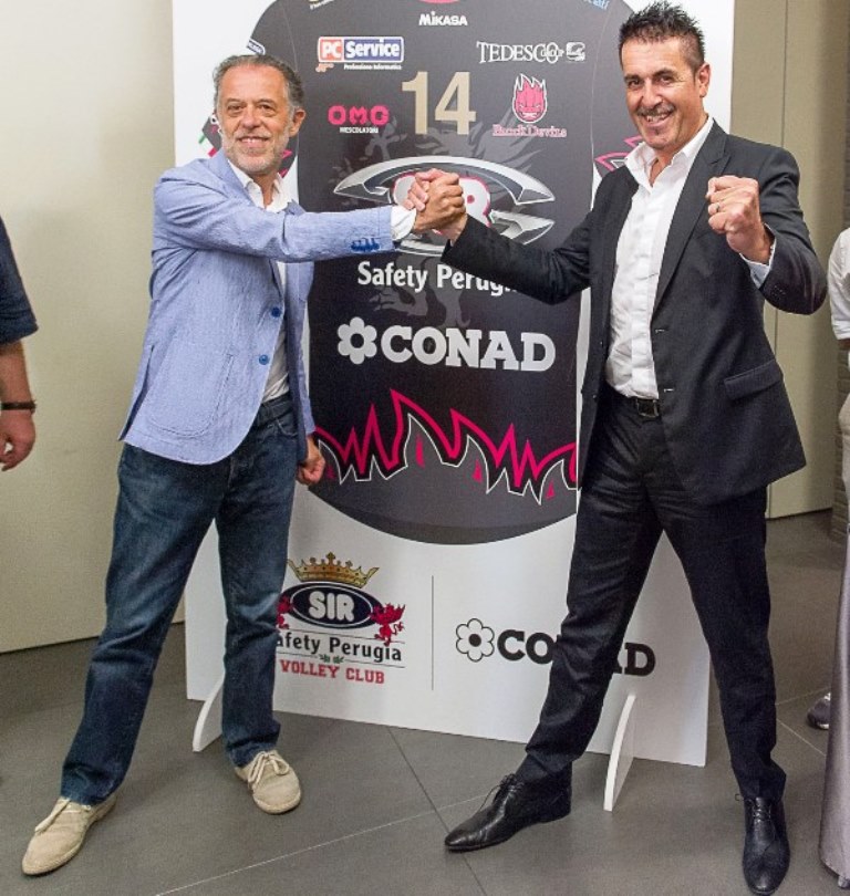 Conferenza di presentazione nuovo Main Sponsor SIR Safety Conad Perugia