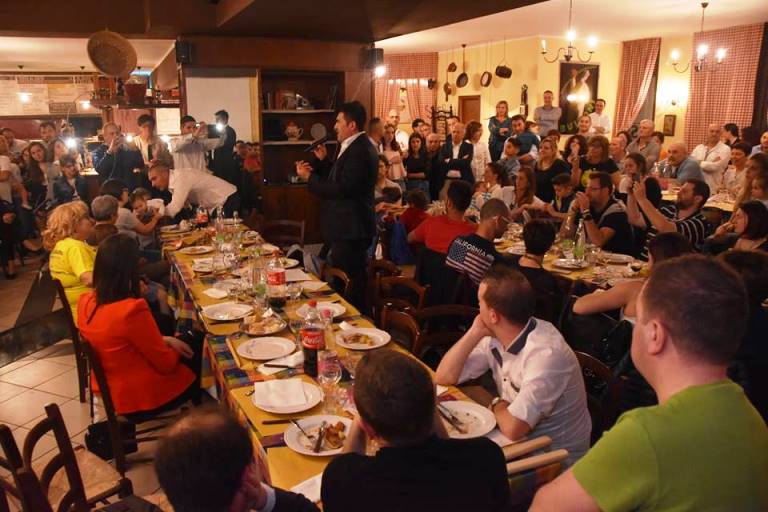 Cena con tifosi 22 maggio 2016