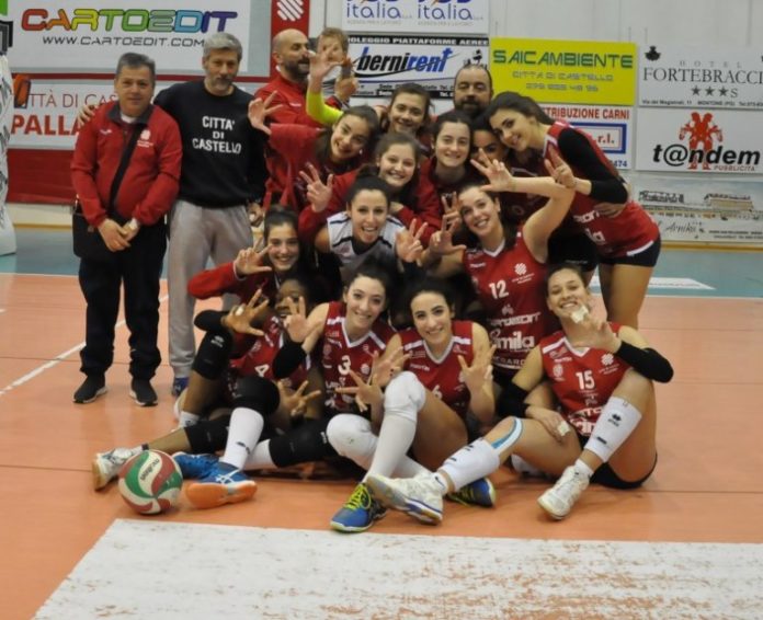 Pallavolo Città di Castello (fine gara) In C femminile, Marsciano sconfitta a Città di Castello