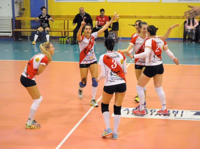 3m perugia pallavolo La 3m Perugia si prende il derby e fa un altro passo verso la B1. Le biancorosse vincono a Ponte Felcino per 3-0 e mantengono la vetta. Coach Marangi: “Ora ci sono pochi calcoli da fare, dobbiamo pensare una gara alla volta”