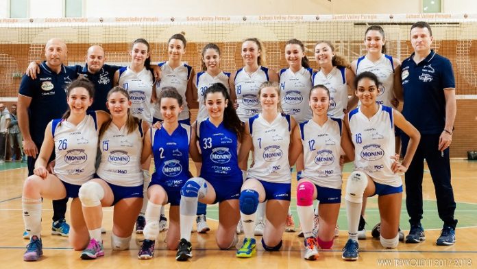 Monini-Bastia-Trevi under 18 (2017-2018) Cinque set laureano Bastia-Trevi campione regionale under 18