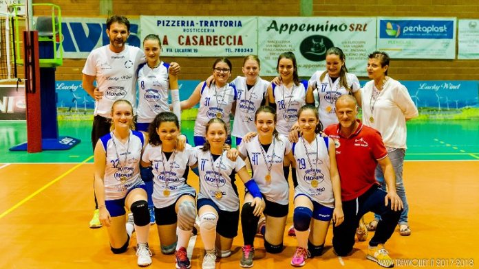 Monini Spoleto - under 13 (2017-2018) La Coppa Oro under 13 è appannaggio del Trevi Volley