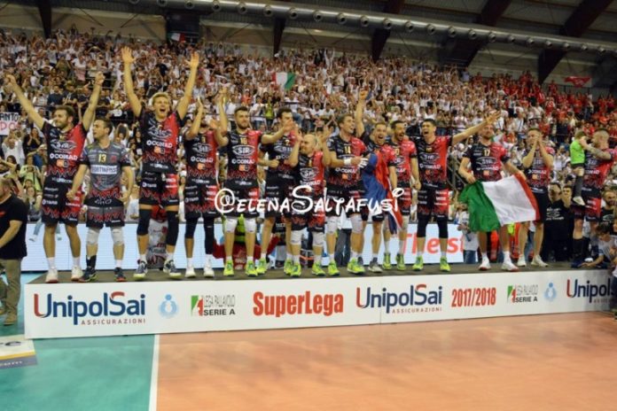 Sir Safety Perugia - Campione d'Italia Le istituzioni locali rendono omaggio alla Sir Safety Conad Perugia