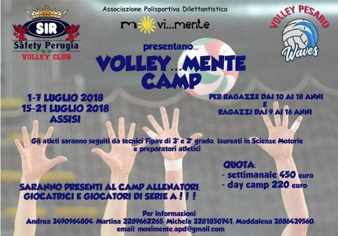 LOCANDINA CAMPUS 2018 Ad Assisi due settimane di sport