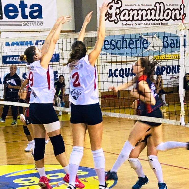 Polidori-Ubaldi (muro) Prima giornata con vittoria per Volley Umbertide