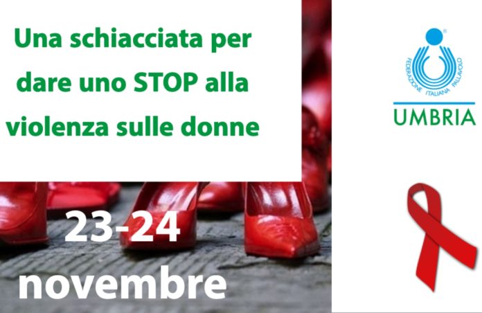 La Fipav lancia l'iniziativa: una schiacciata alla violenza sulle donne. Il Comitato umbro aderisce alla Giornata Internazionale contro i maltrattamenti e i soprusi verso il genere femminile. Le squadre della regione scenderanno in campo con un fiocco rosso