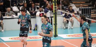 La Sir comincia a carburare: 3-0 a Piacenza. La banda di Heynen trova continuità in Emilia. Leon top scorer con 17 punti, bene Hoogendorn