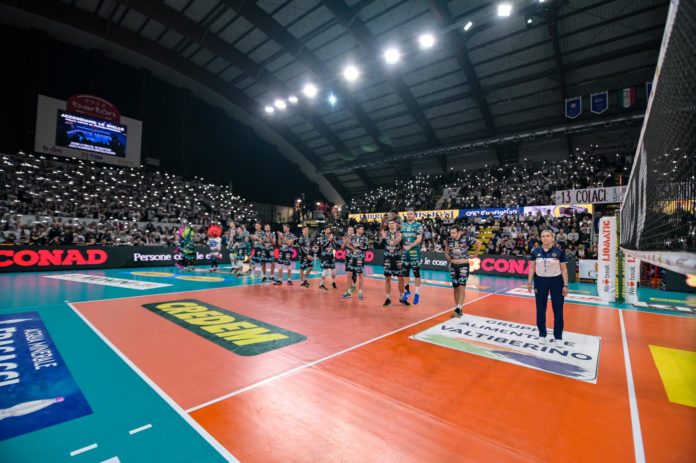 il Palabarto durante la presentazione del match