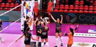 Bartoccini: torna il pubblico ed è prima vittoria stagionale. Le perugine mettono al tappetto Cuneo in quattro set. Angeloni: "Una svolta che ci voleva"