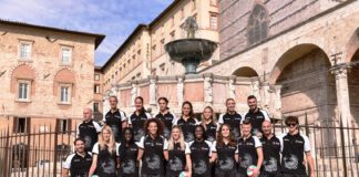 Mattina alla Sala dei Notari insieme alle autorità cittadine e regionali per le ragazze di coach Cristofani 