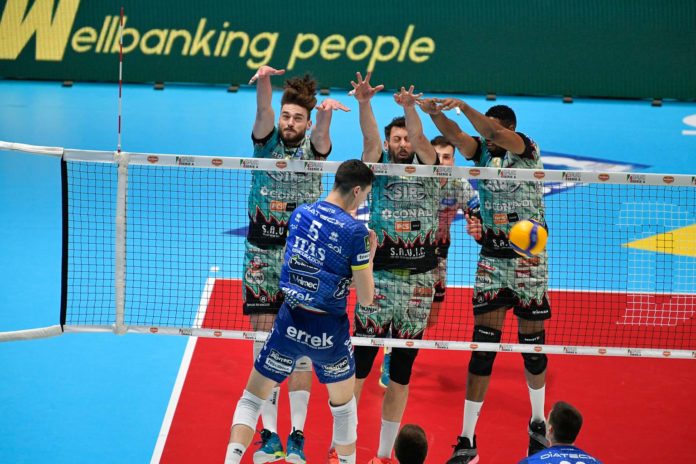 muro sir trento rychlicki mengozzi leon Con il successo nella final four e il primo posto posto matematico in campionato, Perugia pensa già a Champions e play-off