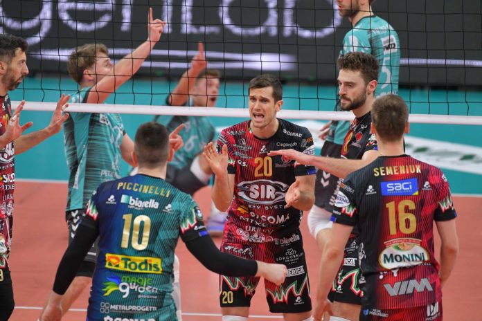 esultanza sir I Block Devils trovano la formazione tedesca del Berlin Recycling Volleys ai quarti di Champions