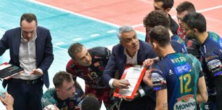 Il tecnico della Sir dopo la qualificazione alla semifinale Champions: "Match complicato, abbiamo sofferto e lottato. Ora i play-off, partiamo col piede giusto"