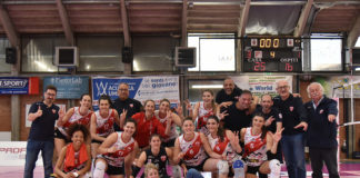 Terzo successo consecutivo per le biancorosse che perdono il primo set ma poi rimontano alla grande. Traballi mvp, coach Marangi: “Ragazze eccezionali durante tutto l’anno”