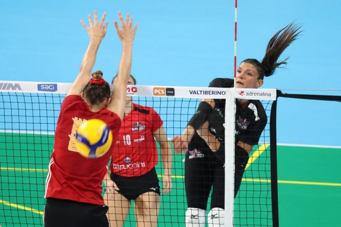 Bartoccini MC Restauri Perugia x Roma Volley amichevole 04.set.2024 Le Black Angels affrontano il secondo allenamento congiunto in casa delle vice campionesse d'Italia. La schiacciatrice: