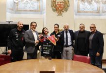 In Sala Rossa scambio di cordialità con la Sindaca Ferdinandi e l'Assessore Vossi attesi al Palabarton contro Vallefoglia