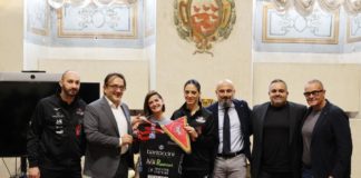 In Sala Rossa scambio di cordialità con la Sindaca Ferdinandi e l'Assessore Vossi attesi al Palabarton contro Vallefoglia