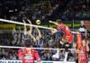 Flavio e Rychlicki da una parte, Colaci, Giannelli, Candellaro e Lorenzetti dall'altra