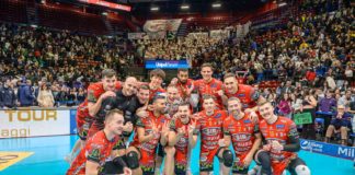 Perugia cede il primo set all'Allianz Milano ma poi si riscatta e prende i tre punti