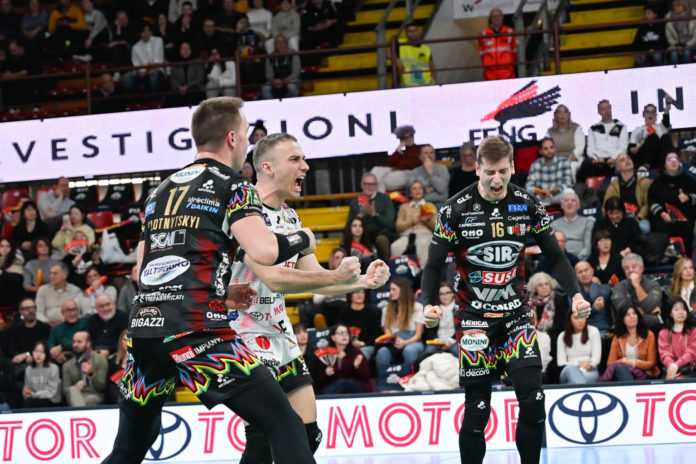 esultanza sir Il capitano dei Block Devils Simone Giannelli: