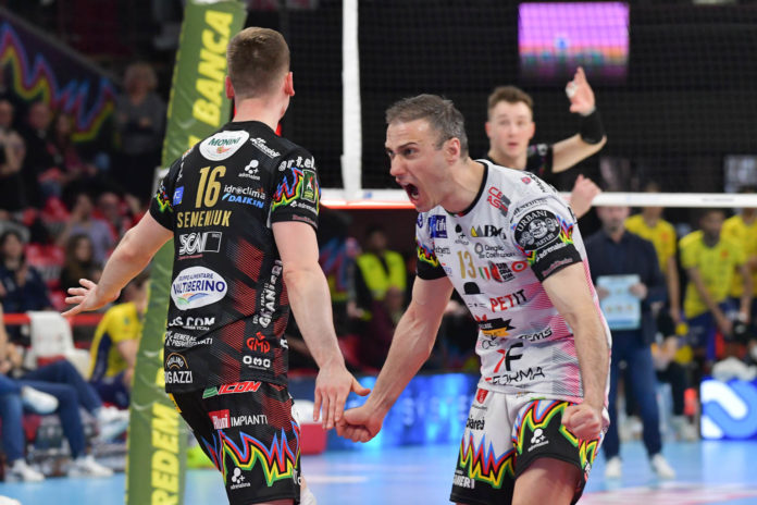 colaci sir I Block Devils vincono in rimonta con Modena in gara 1 dei quarti di finale